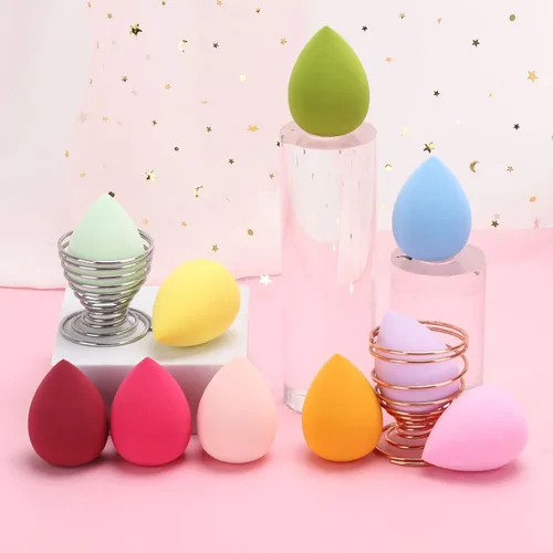 Vista 7 de BTYMS 10 piezas de esponja de maquillaje licuadoras esponjas de belleza en forma de huevo esponja de mezcla aplicador de base esponjas cosméticas 10