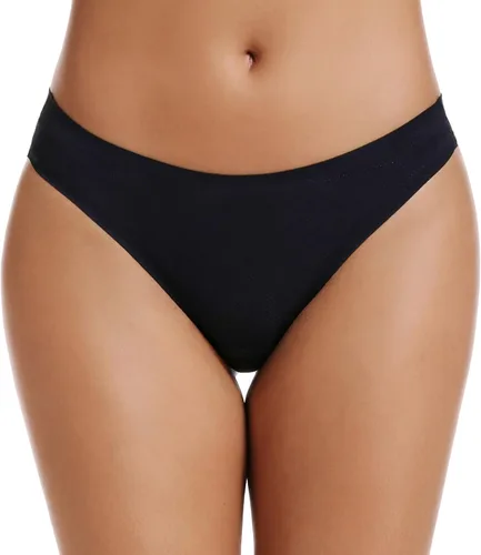 Vista 3 de VOENXE - Paquete de 5 - 10 tangas sin costuras para mujer ropa interior discreta