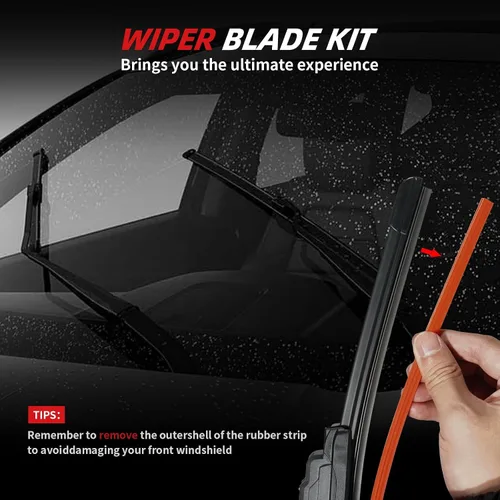 Vista 3 de OTUAYAUTO Escobillas Limpiaparabrisas Premium - Repuesto para Honda CRV 2007-2011 - Ajuste de Precisión, Rendimiento para Todo Clima, Escobillas