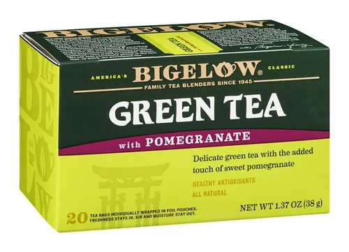 Vista 36 de Bigelow Té verde con melocotón, cajas de 20 unidades (paquete de 6) Té con cafeína con té verde y menta, 120 bolsas de té en total