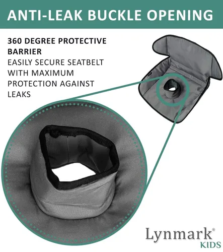 Vista 4 de Lynmark Funda protectora para asiento de automóvil para entrenamiento de orinal - Almohadillas suaves impermeables para niños pequeños y asiento