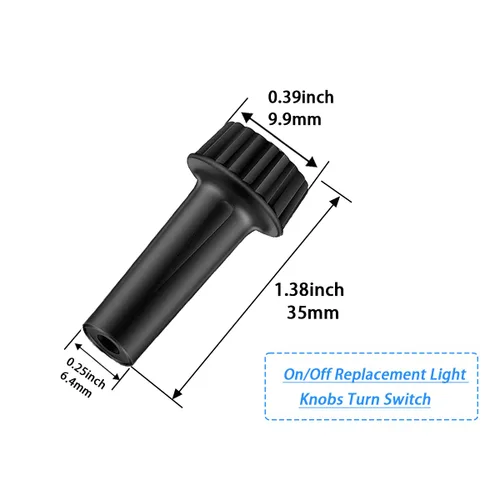 Vista 2 de Venforze 4 paquetes de reemplazo estándar de interruptor de lámpara, reemplazo de perillas de interruptor de encendido/apagado de la lámpara de luz