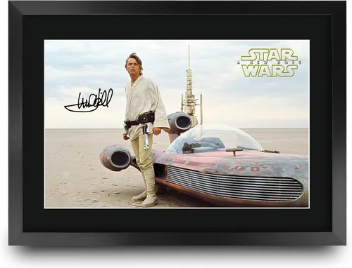 Vista 17 de HWC Trading Star Wars Episodio 1 La Amenaza Fantasma Regalos Presentación Impresa Autografiada Montaje para Fans de Recuerdos de Películas - 16" x