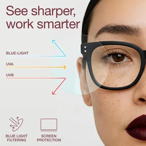 Vista 2 de miyya Lentes de lectura elegantes para mujer, anteojos de tramposos, lectores de luz azul de gran tamaño, anteojos de ojos de moda