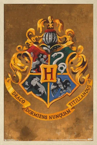 Vista 7 de Trends International Wizarding World: Harry Potter-Hogwarts, póster de pared con cresta de 14.725 x 22.375 pulgadas, versión enmarcada de madera