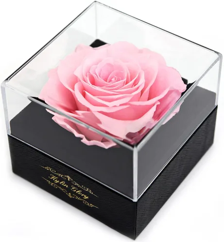 Vista 9 de Rosa preservada de flores recién cortadas para mujeres, mamá, esposa, novia, regalo de flores, decoración de rosa real para el día de la madre, día