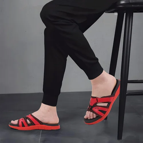 Vista 7 de COFACE Sandalias de recuperación deportiva para hombre, fascitis plantar, suaves, ligeras, ortopédicas
