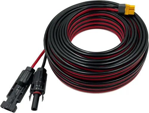 Vista 6 de Cable de extensión adaptador XT60, XT60 a conector solar 12 AWG cable conector de panel solar compatible con Bluetti Ecoflow River Delta Series