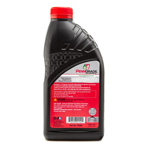 Vista 8 de PENN GRADE 1, 77666, FS Hypoid Gear/Soplador Racing Lubricante, 1 cuarto de galón