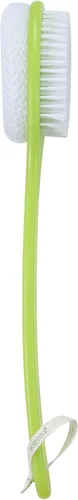 Vista 9 de EcoTools Buff + Cepillo de baño pulido, mango largo para limpiar y exfoliar la espalda y zonas difíciles de alcanzar, cepillo de ducha ecológico que