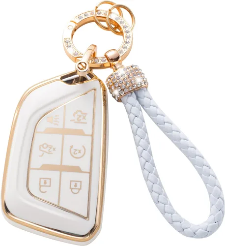 Vista 40 de Gematay Funda para llavero de Mercedes Benz con cordón, funda de TPU suave compatible con Mercedes Benz C E S M CLS CLK G Class Smart Key Holder