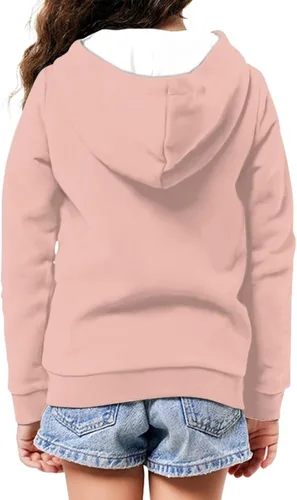 Vista 2 de DISNIMO Sudadera con capucha y cremallera completa para niñas de 6 a 16 años