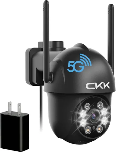 Vista 11 de CKK Poder con cable al aire libre de la cámara de seguridad 2K, cámaras Paquete de 4