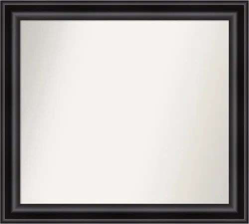 Vista 117 de Amanti Art Espejo personalizado, espejo de baño negro puente, espejo de pared o espejo de tocador de baño sobre el fregadero (26 x 26 pulgadas)
