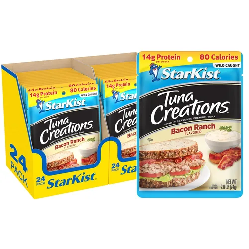 Vista 13 de StarKist Tuna Creations Ginger Sesame - Sabor de jengibre y sésamo para atún 14g Protein Per Serving, Wild Caught, Shelf Stable Seafood, Gluten