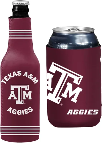 Vista 18 de College Team Color Logo Can & Bottle Holder Insulator Beverage Cooler Set