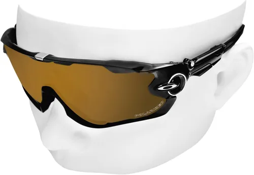 Vista 3 de OOWLIT Lentes de repuesto compatibles con Oakley Jaw-breaker OO9290 Sunglass Peach Gold Polarized