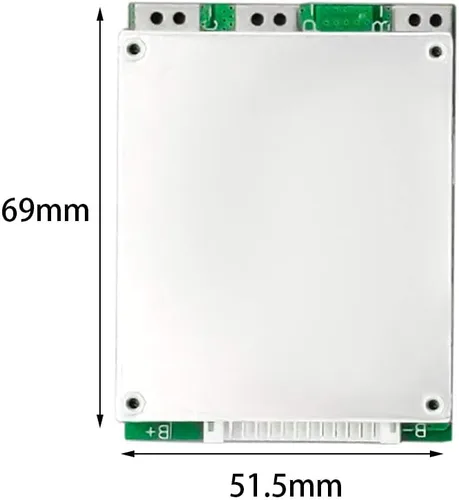 Vista 2 de 13S 48V 35A PCB BMS Placa de Protección de Cargador de Batería de Litio Li-ion Lipo Módulo de Celda con Balance para Paquete de Celdas de Batería