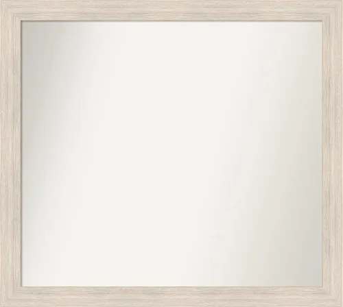 Vista 200 de Amanti Art Espejo personalizado, espejo de baño estrecho Alexandria White Wash, espejo de pared o espejo de tocador de baño sobre el fregadero