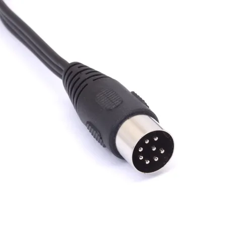 Vista 4 de Cable DIN de 8 pines a 3RCA, enchufe macho DIN de 8 pines a 3 RCA, cable adaptador de audio macho RCA para equipos de audio de instrumentos