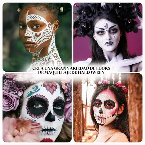 Vista 3 de YBUETE Palo de pintura a base de agua blanca para Halloween SFX Maquillaje Blanco