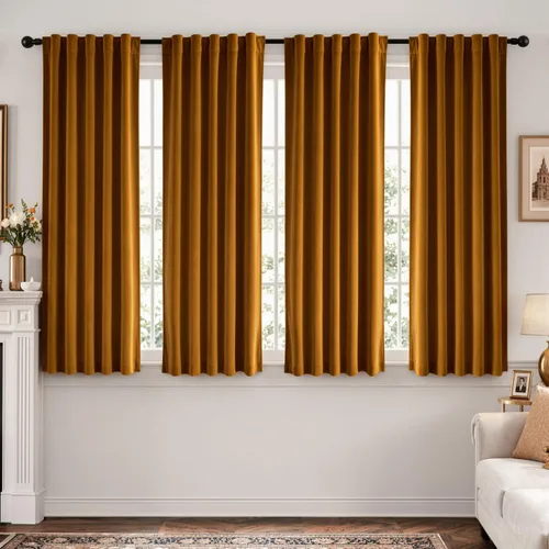 Vista 29 de MIULEE Navy Blue Velvet Curtains 4 Panels Set Back Tab 40 x 96 Inch Long Azul marino