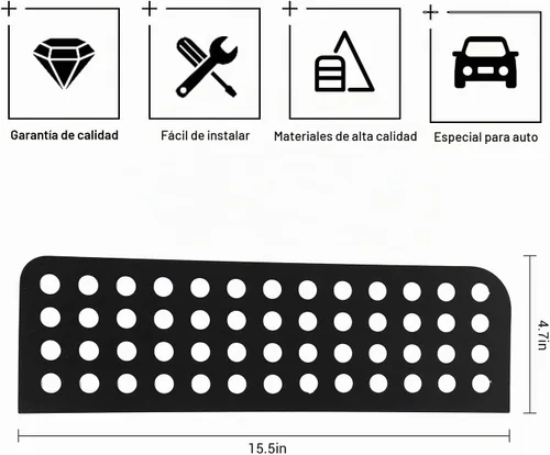 Vista 3 de Hoolcar Adhesivos para ventana de puerta trasera, cubierta de panel de vidrio de aleación de aluminio para Jeep Wrangler JKU 2007-2017, 4 puertas