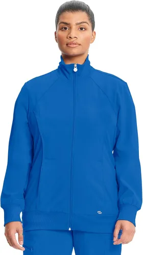Vista 60 de Infinity by Cherokee 2391A - Chaquetas médicas con cremallera frontal para mujer, tela elástica en 4 direcciones