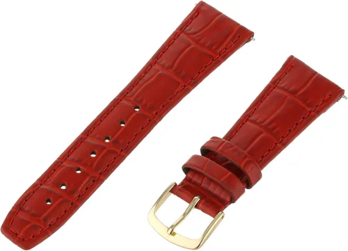 Vista 14 de Hadley-Roma Women's Alligator Grain Leather WatchStrap Negro
