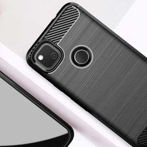 Vista 5 de Asuwish Funda compatible con Google Pixel 4a 4G y protector de pantalla de vidrio templado, accesorios de celda, funda protectora de TPU suave