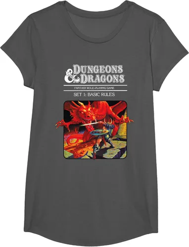 Vista 31 de Dungeons & Dragons Vintage Basic Rules Cover T-Shirt Small Negro