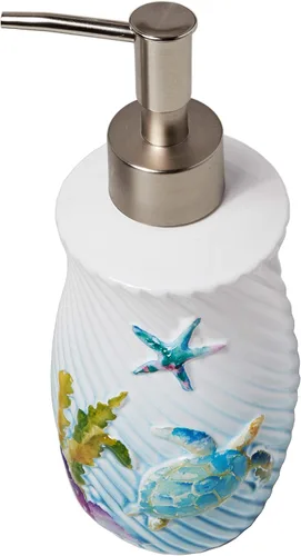 Vista 9 de SKL Home by Saturday Knight Ltd. Acuarela Ocean Lotion/Dispensador de jabón, multicolor