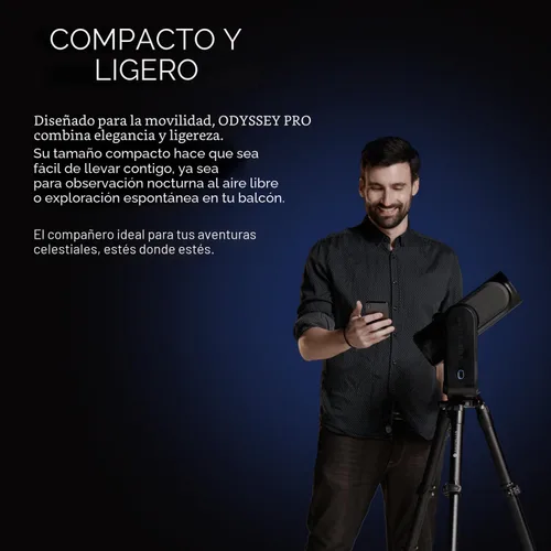 Vista 5 de Paquete de UNISTELLAR: Telescopio inteligente Odyssey PRO + Mochila oficial (2 artículos)