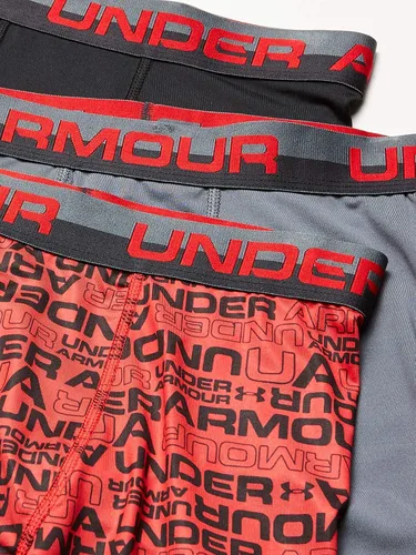 Vista 2 de Under Armour Boys' Big 3 Pack Performance Boxer Briefs