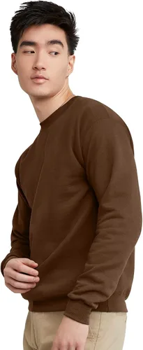 Vista 4 de Hanes Men's Sweatshirt, EcoSmart Fleece Crewneck Sweatshirt, Big & Tall Available, 1 or 2-Pack