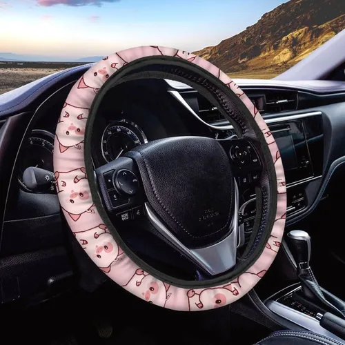 Vista 22 de Asian Dragon - Funda universal para volante de automóvil, accesorios interiores de automóvil, lavable, transpirable, funda para volante