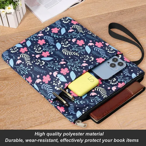 Vista 4 de DSIUE Funda para Libros Cubiertas de Libros Protector de Libros con Cremallera Tela Lavable para Adolescentes Adultos Amantes de los Libros Maestros