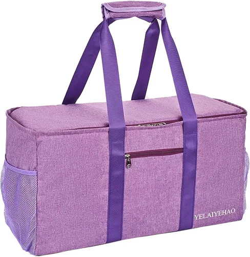Vista 8 de YELAIYEHAO Bolsa de mano grande con tapa, plegable plegable