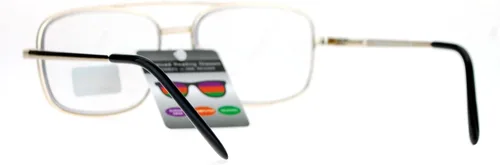 Vista 4 de SA106 Gafas de lectura progresivas con marco metálico rectangular Multi 3 Focus