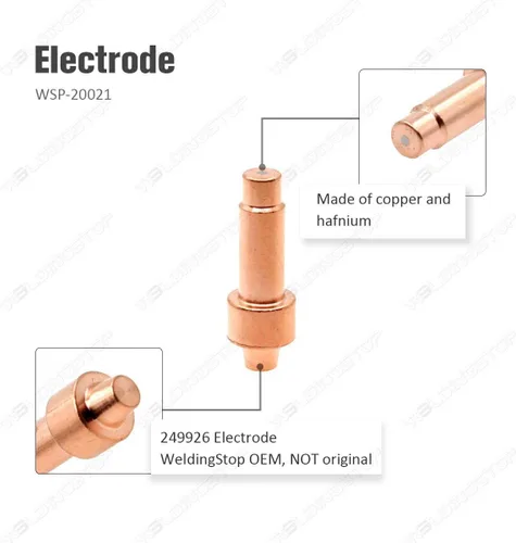 Vista 3 de Corte por plasma XT40 Antorcha Ref 249926 Electrodo 249927 Boquilla 30A para Miller XT30 Antorcha PKG-10