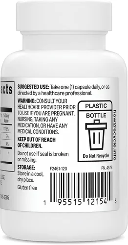 Vista 4 de Amazon Basics 5-HTP con cápsulas B6, 100 mg, 120