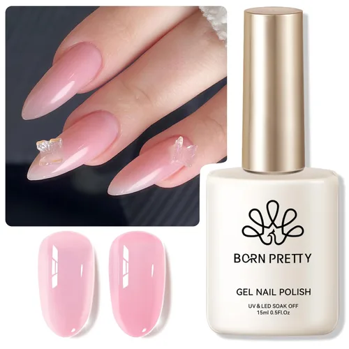 Vista 21 de Born Pretty - Esmalte de gel blanco lechoso, color blanco gelatina