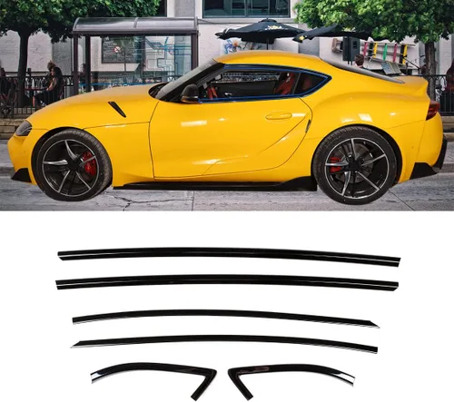 Vista 8 de Compatible con Toyota Supra GR A90 A91 MK5 2019-2026, tira de sellado de ventana de automóvil, antiarañazos, 6