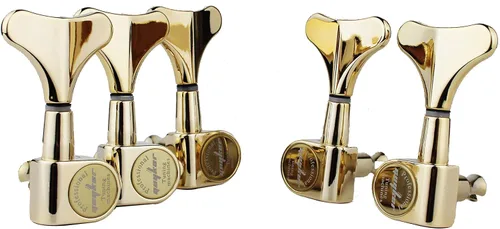Vista 18 de Guyker Afinadores de Bajo para Guitarra (2R + 2L) - Clavijas de afinación con relación 1:17, cabezal sellado, reemplazo de máquina de afinación