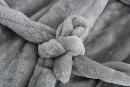 Vista 6 de BAOPTEIL Bata de baño con capucha para niños, bata de franela con capucha para niños, suave bata de dormir