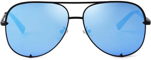 Vista 3 de ADE WU Gafas de sol estilo aviador retro de gran tamaño para mujer, clásicas, negras, doradas, de metal, vintage, grandes pilotos