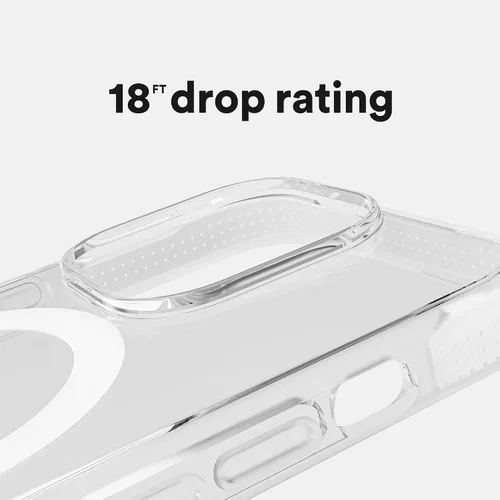 Vista 2 de BodyGuardz Ace Pro - Funda transparente (iPhone 15 Pro) Funda delgada MagSafe a prueba de golpes probada hasta 18 pies con carga inalámbrica