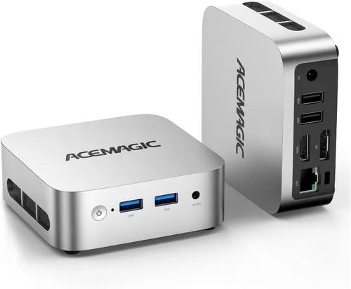 Vista 14 de ACEMAGIC Mini PC K1 AMD Ryzen 4300U (Beats i3-10110U/3500U), 8GB RAM 256GB SSD, Mini computadora de escritorio 4K Triple Display/4xUSB3.2, USB-C