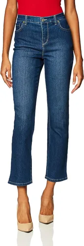 Vista 95 de Gloria Vanderbilt - Pantalones de mezclilla Amanda clásicos de tiro alto y pierna cónica petite para mujer Begonia Bloom