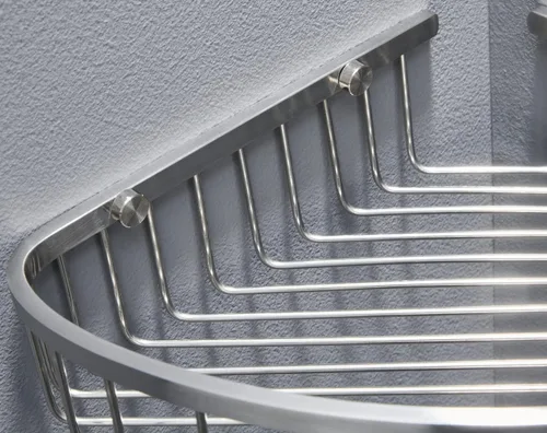 Vista 20 de Organizador esquinero para ducha, SUS304 de acero inoxidable resistente a la oxidación, estante de almacenamiento montado en la pared para baño